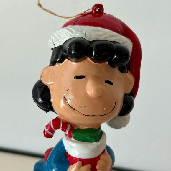 Lot o 2 Peanuts Kurt Adler Christmas Ornaments Lucy and Snoopy Woodstock w/ Box - Picture 4 of 16
